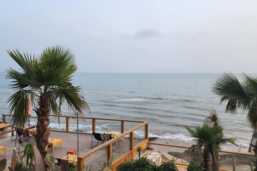 Superbe Appartement Pied Et Vue Sur Mer Taghazout Bagian luar foto